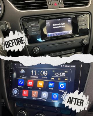 “🚗🔧 Dnes jsme dokončili další upgrade, který promění každou jízdu v dokonalý zážitek! 🎶📲 Výměna originálního autorádia za...